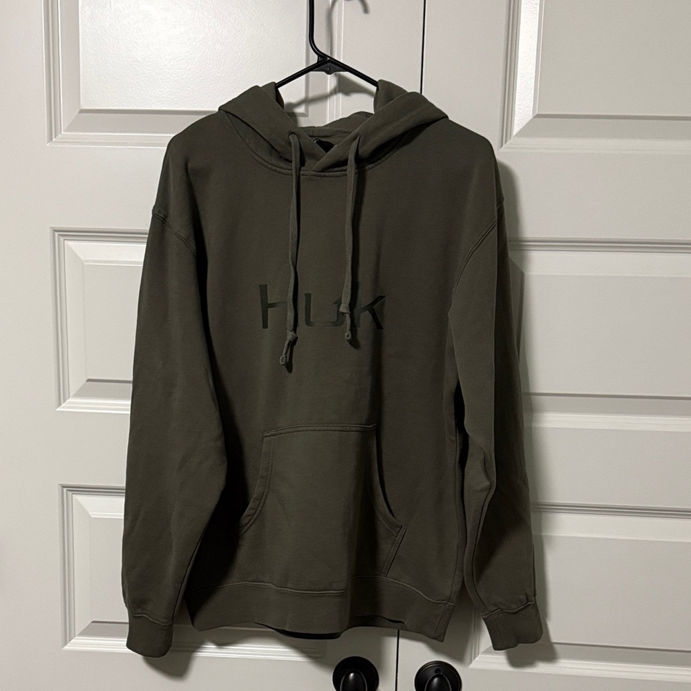 Huk Men's Olive Hoodie